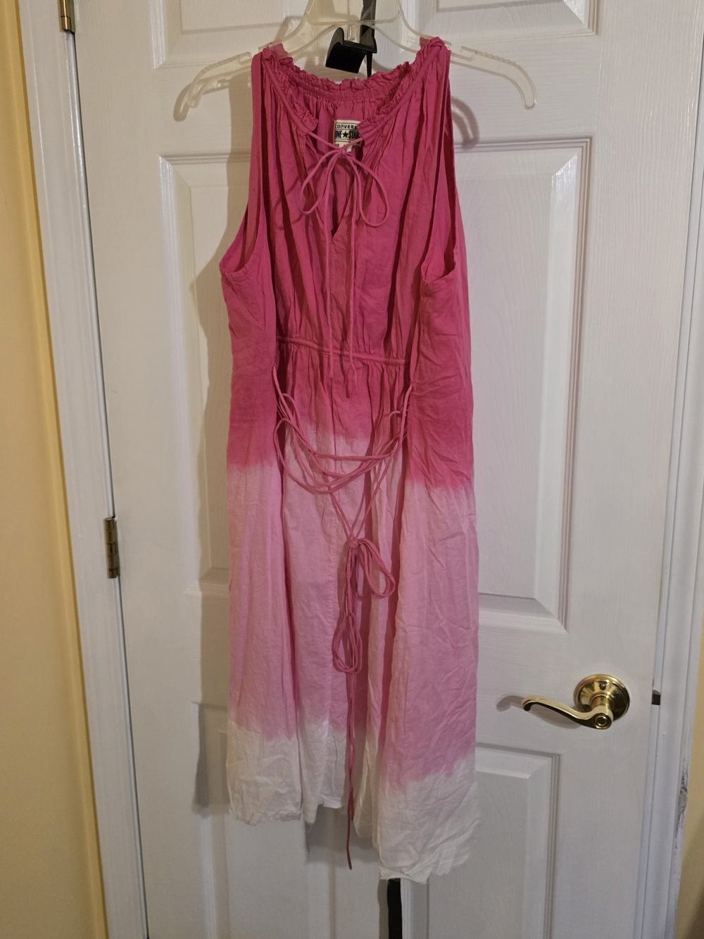Converse Pink Ombre Tie-Back Midi Dress